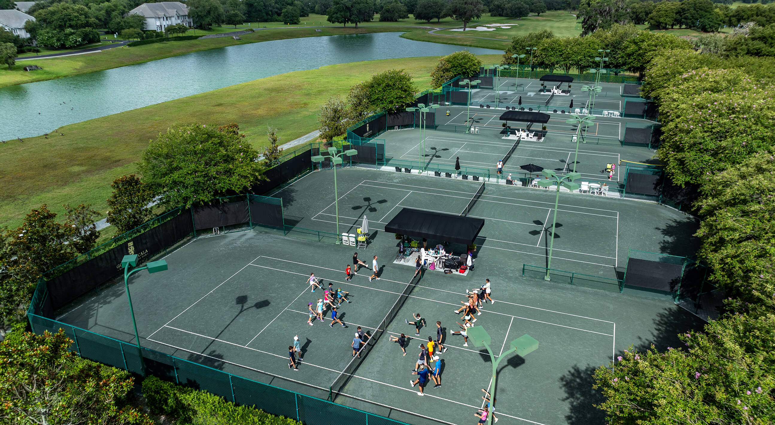 tennis courts